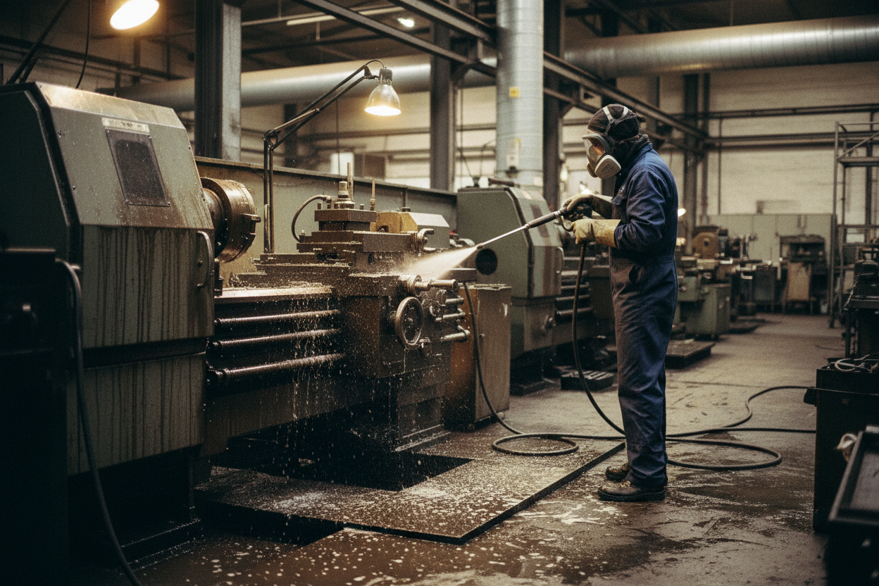 Dégraissage de machines industrielles à Créteil